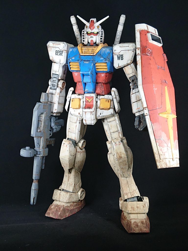 メガサイズ ガンダム 成型色生かし–2枚目/制作者:蕎麦がき