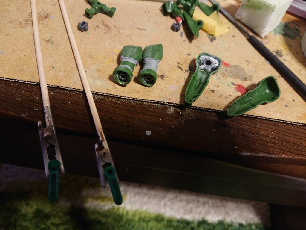 ポリキャップ仕込んだりスネ細くしたり