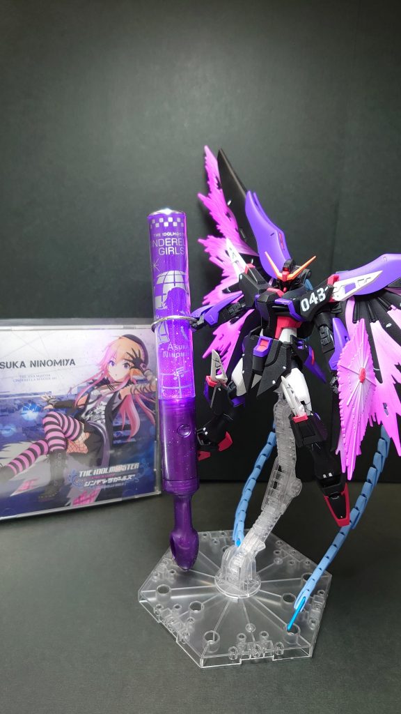 自身のサイリウム&CDと一緒に