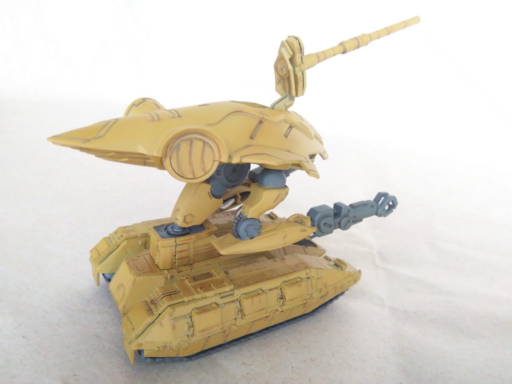 ポイント:ザクタンクをイメージ。
主な使用パーツ:EXモデル マゼラアタック、シルヴァバレト・サプレッサー