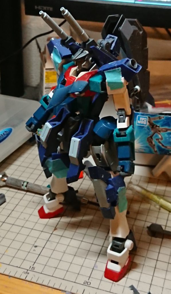 合体!一部ギャプランさんも入ってます。ていうかギャプランさん改造パーツとして外装の形等が非常に優秀です。
拙い作品ですが最後までご覧いただきありがとうございました。