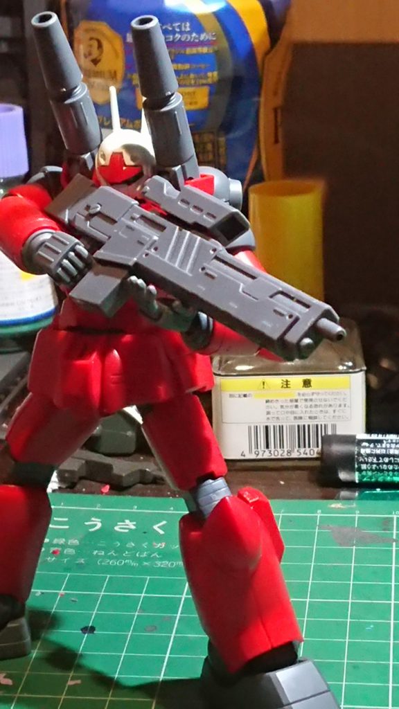 現在製作中のガンキャノンと早く並べたいなと思っています。