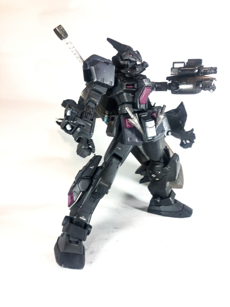 サブ武装でガトリングガンを装備。
これもプラ材でスクラッチしました(´∀`)