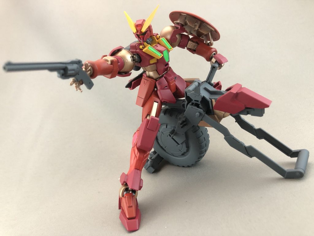 ターンを決めてクイックドロウ!
少し小さめですが、まあバイクに見えなくもない...はず!