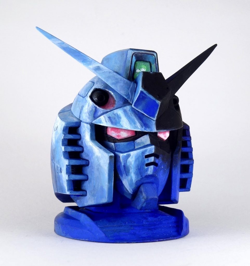ガンダムヘッド　劇場版第一作ポスター風仕上げ　ガチャ–2枚目/制作者：@館長