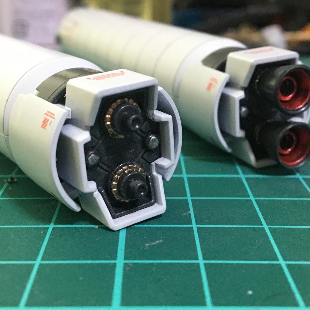 プロペラントブースター部分は塗り分け、デカールなど個人的に満足出来る形になりました^ ^