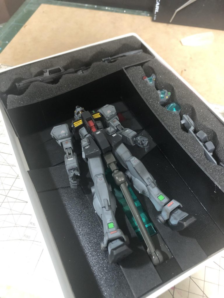 制作途中じゃないですがこんな感じで保管してます。GM/GMはヘッドが三種付属してるのも嬉しいですね。