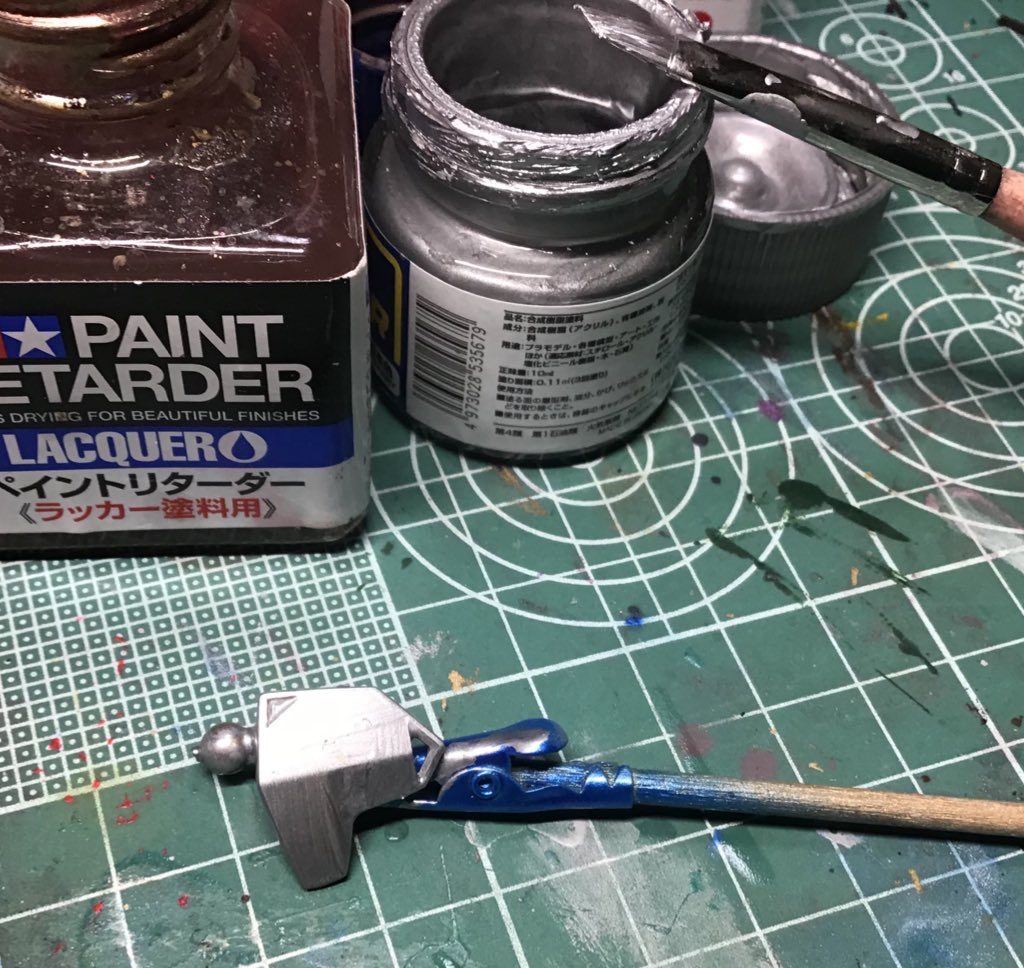 筆塗りではリターダが私には必須です 使用方法はホントはと塗料に入れるのですが私は最初筆にリターダを付けてその後塗料を付けてと言う方法でやってます
塗料の伸びも良くなり、乾燥時間も遅くなるのでムラが出来ず便利ですわん🤩
最後までご覧頂きありがとうございましたm(_ _)m
