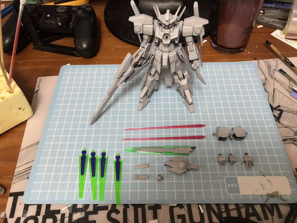 サフを吹いた状態