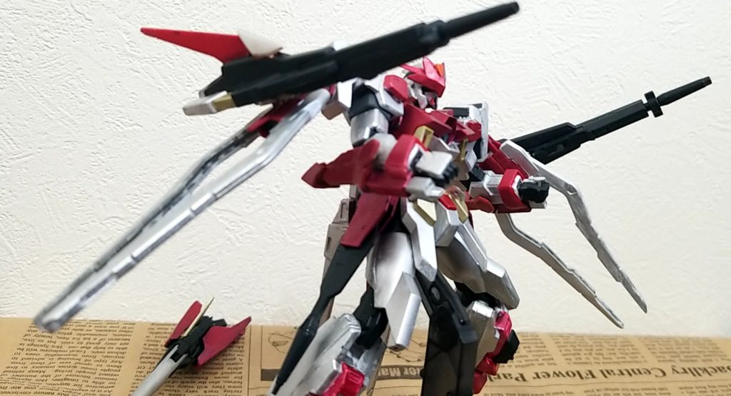 ブレイブドッズキャノン
ツインドッズキャノンを改造したもの
ブレイブブースターを増設しさらなる高機動を可能とした
また、ブースターを敵に向けることで攻撃にも転じることができる