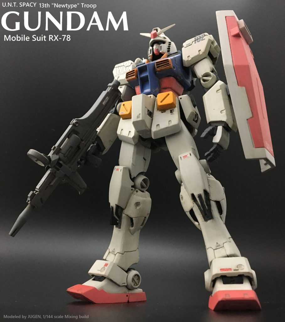 『モデルグラフィックス』誌 1990年5・7月号の連載最終回から30年。2020年の今、せっかく作るのであれば、何かしら売りが欲しいと考え、ビームライフルのデザインと脚の形状にこだわってみました。アラフィフの出戻りモデラーなので粗いところも多く、伝説の1:72フルスクラッチモデルの足元にも及びませんが、『ガンダム・センチネル』へ自分なりの30年越しのアンサーです。“青春決着モデリング”、これからも続けていきたいと思います。