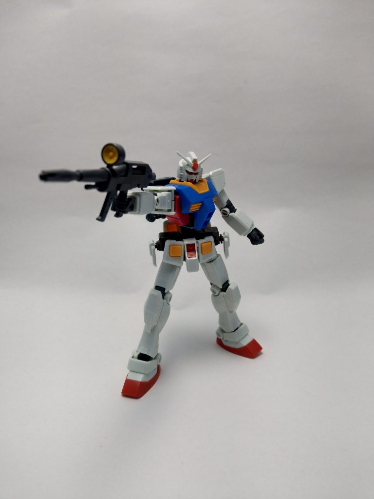 最後にまぁそこそこ格好イイライフル構えで〆。これも腰可動増やしてなきゃ撮れない写真ですね。苦労はしたけど増やしてよかった。