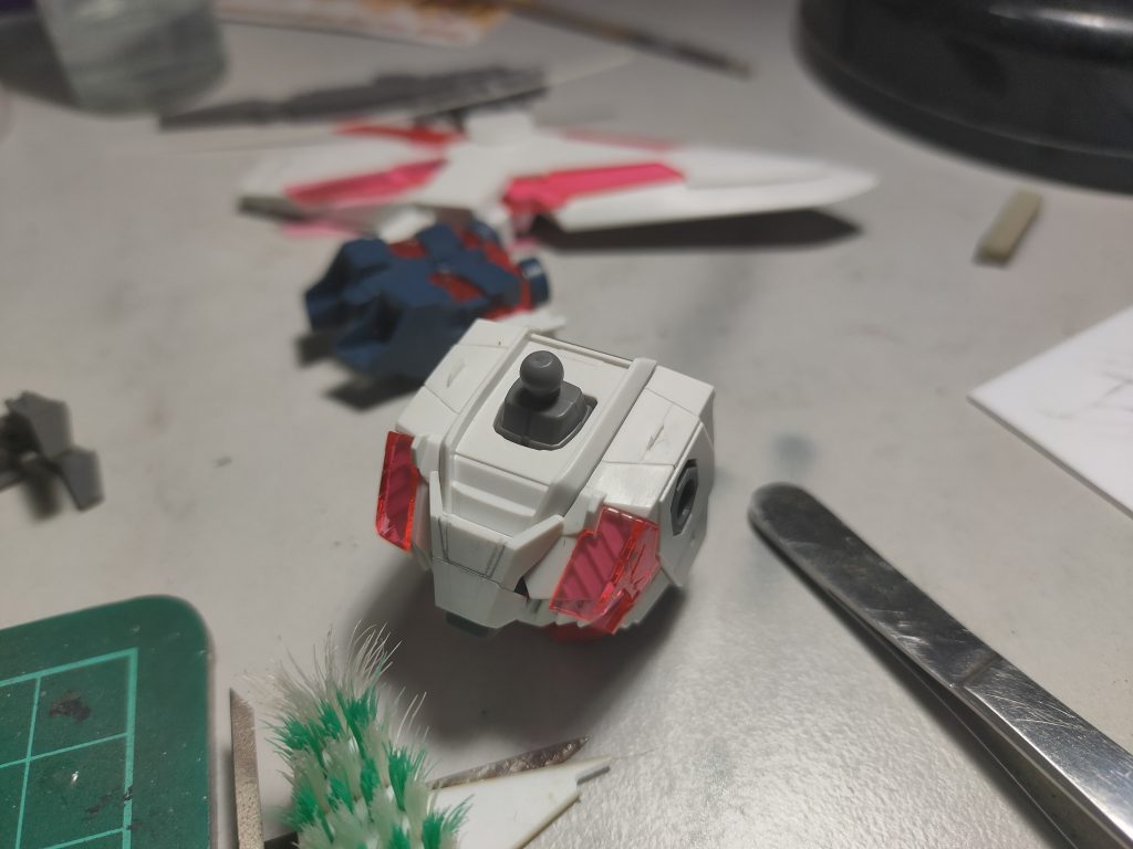Additional panel lines on the chest