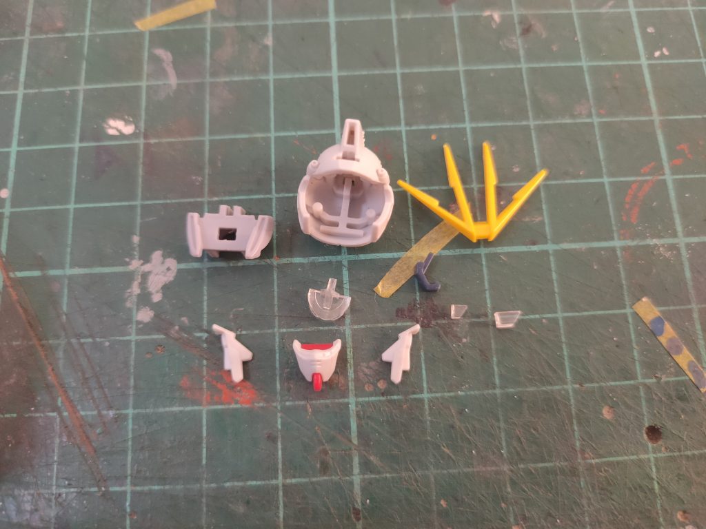 Part separation to deal with the seam lines on the head