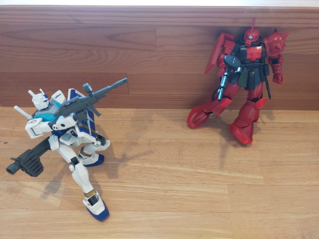 ガンダム(ジョージア)との戦闘シーン