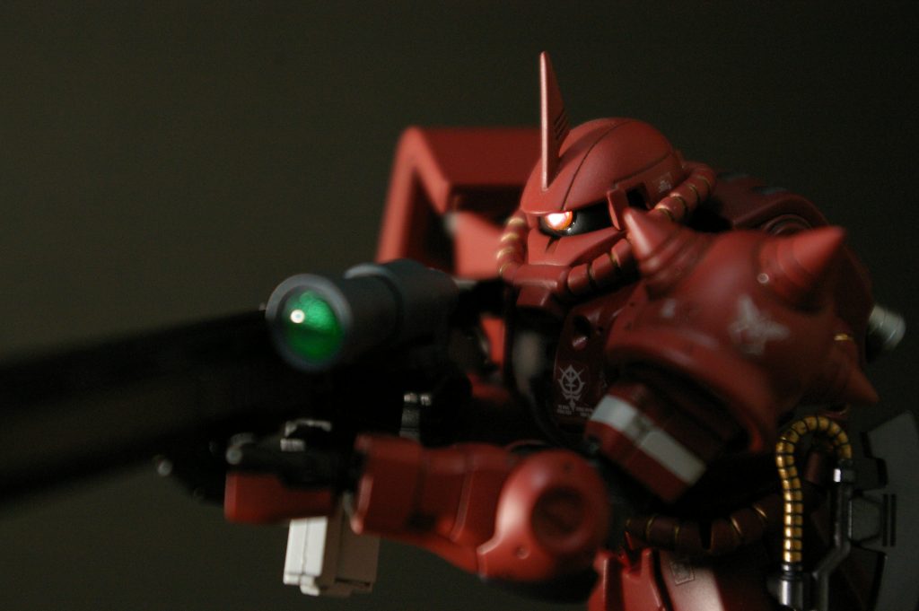 再撮影！ シャア専用ザクII 赤い彗星Ver.–3枚目/制作者：インドネシアみっく