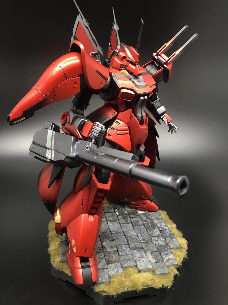 武装3(メインウェポン)：フランキ砲
ジャンクパーツをいくつか組み合わせ、ほぼフルスクラッチ。
大きく、重く、武骨で、シンプル、鉄の塊を逆手持ちというコンセプトで作成。