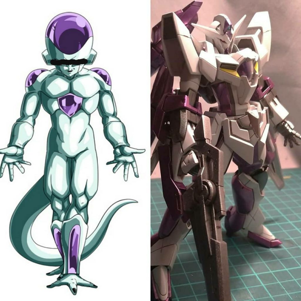 カラーリングは少しパープル寄りにしたのですが、出来てみると『彼』そっくりの色調になってしまいました。