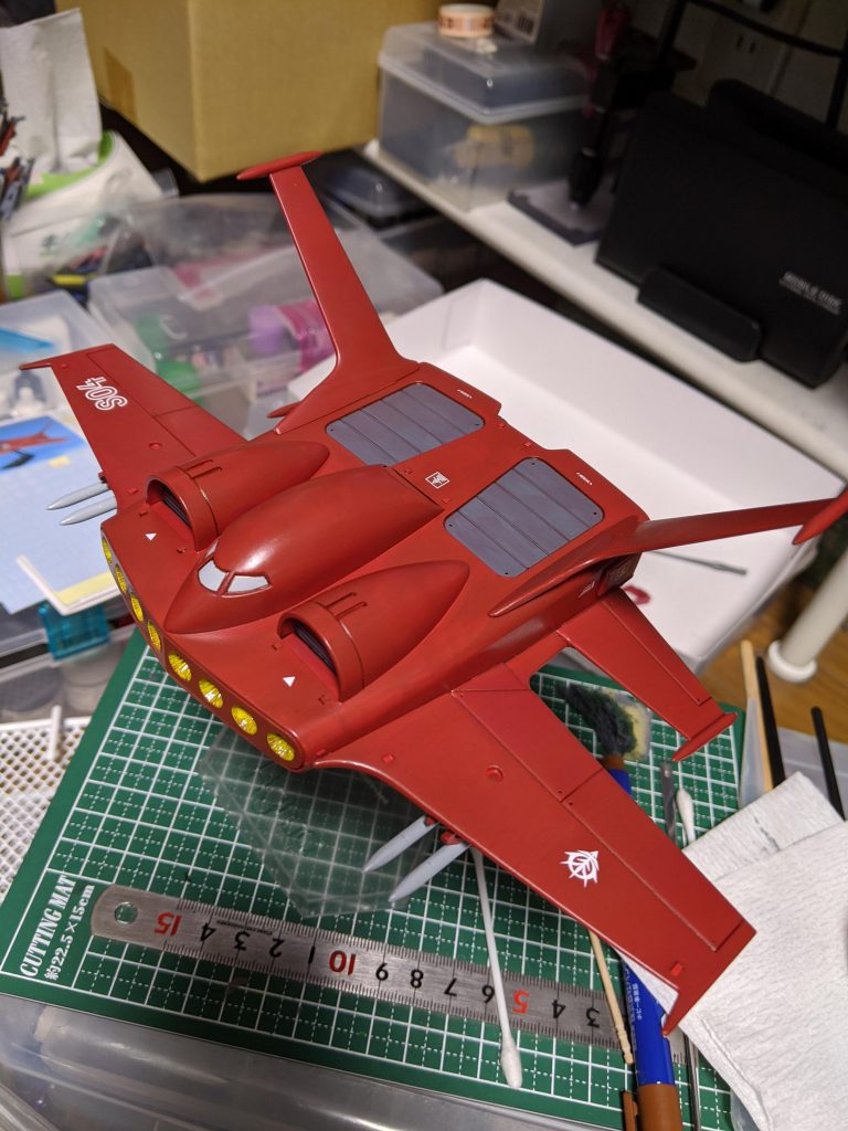 墨入れデカール後コート前の状態。
こっちの方が鮮やかで良かったかも？