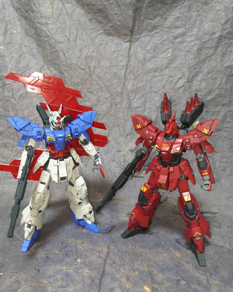 ムーンガンダムとツーショット