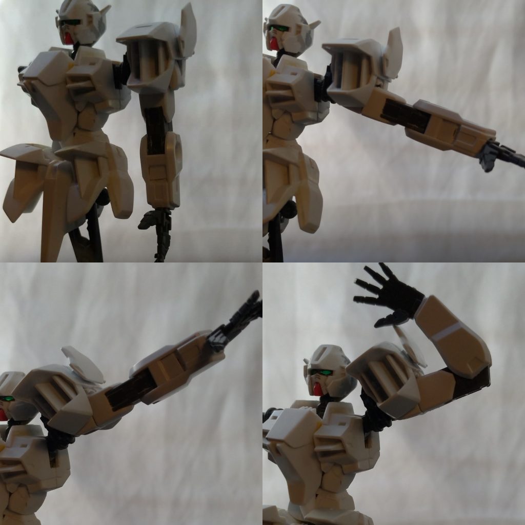 腕の可動範囲。