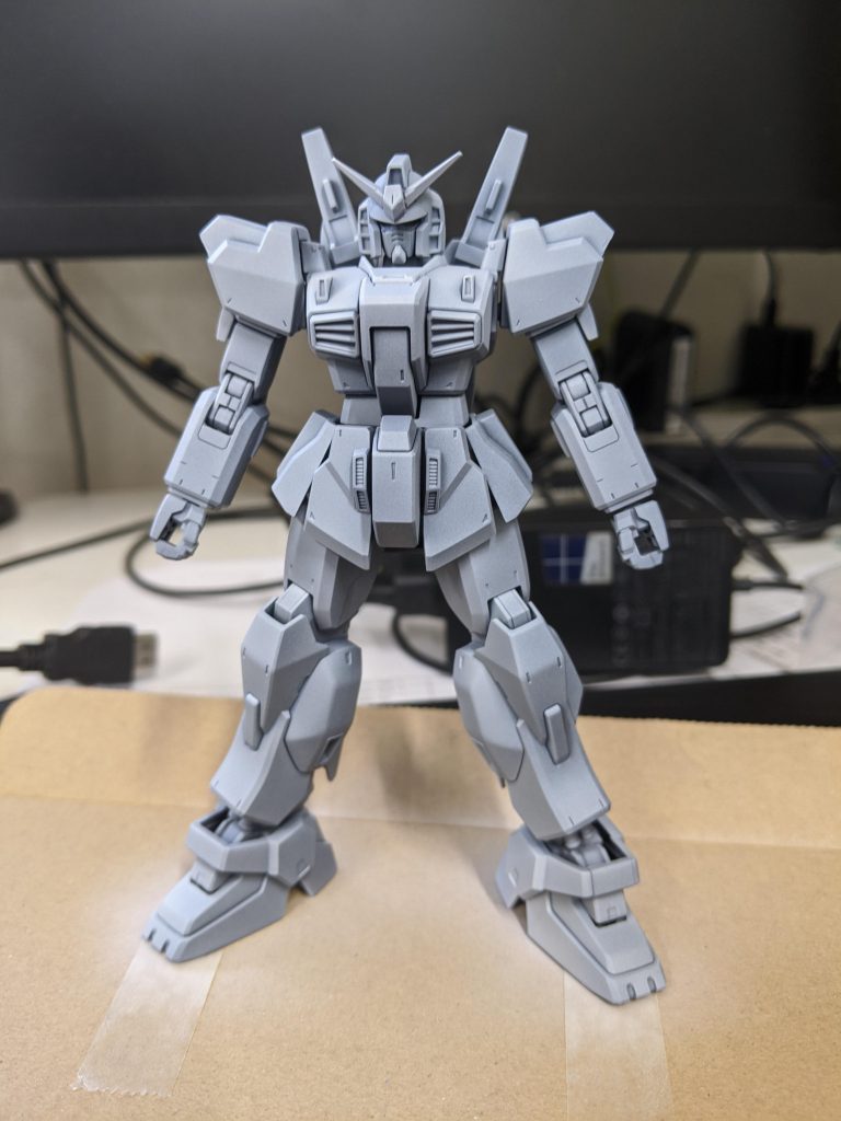 軽く影つけ。その後薄めで塗装