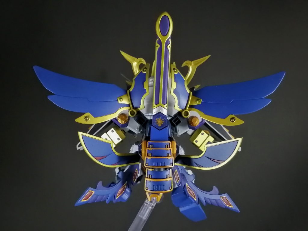 震覇阿須斗の陣。背面。久々にマスキングを頑張りました。