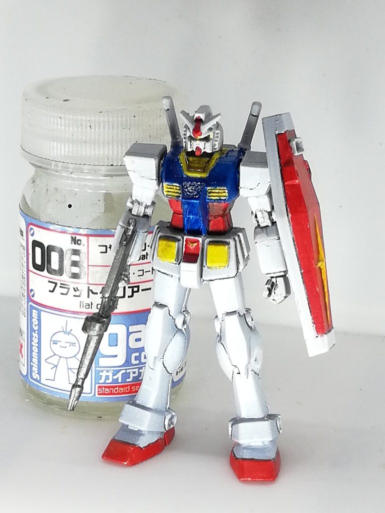 ガンダムをはじめて塗装–2枚目/制作者：ウワンテ