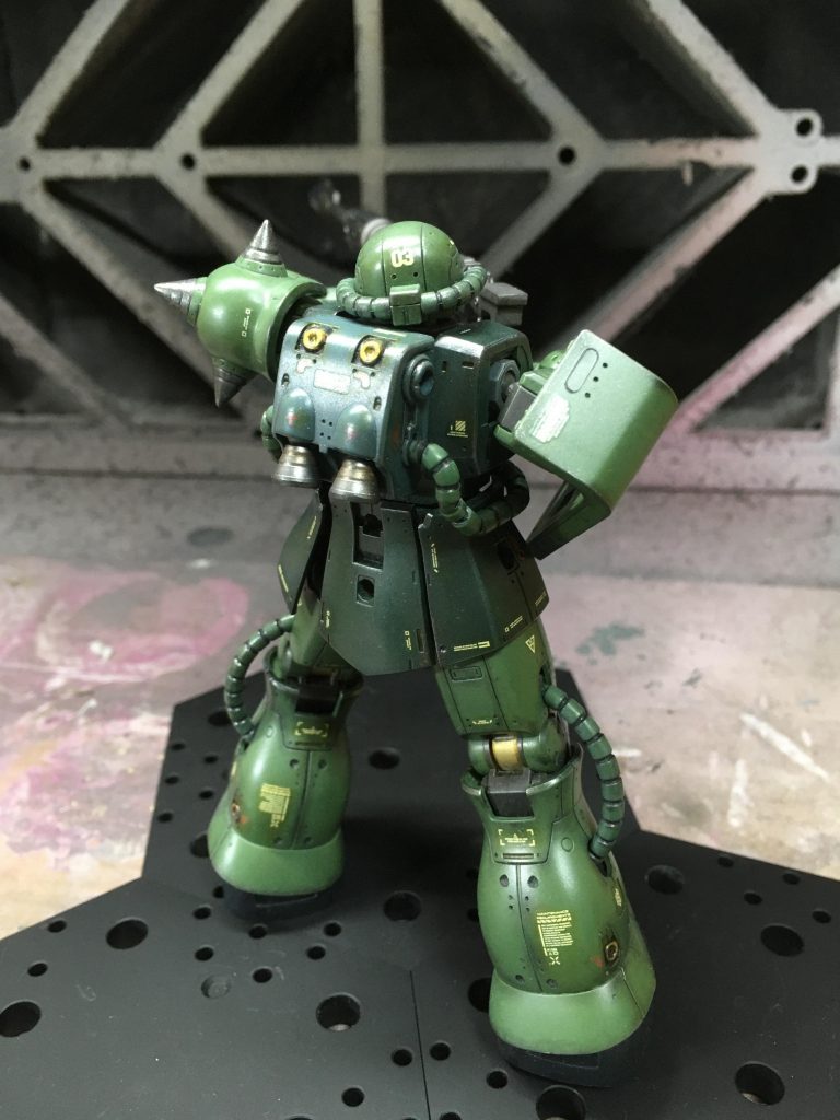 バックショット
つや消しをもう少し強くしたほうがよかったか・・・