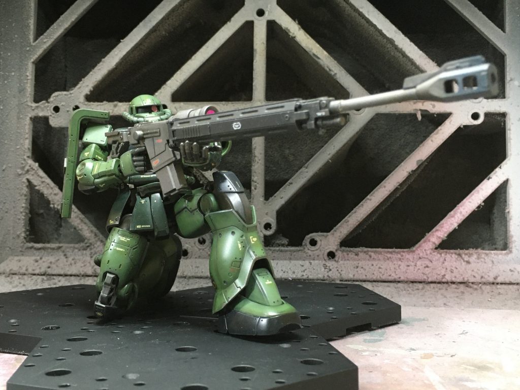 せっかくのORIGIN可動域を生かしての座り撃ち