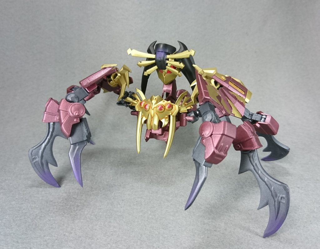 女郎蜘蛛型守護獣。雷の逆星の力で生まれた魔獣。