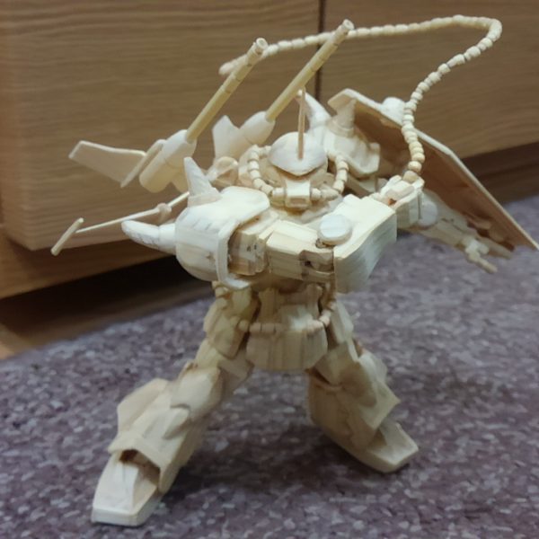 グフ複合試験型オリジナル (1/144)木製モデル　