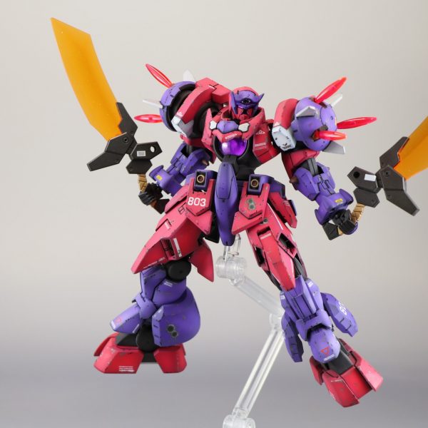ガンプラ組済みブレイブ、フラッグ、ジンクスセット Airsoft Artisan CGS SCI-SIX タイプ サイレンサー / 3Prong