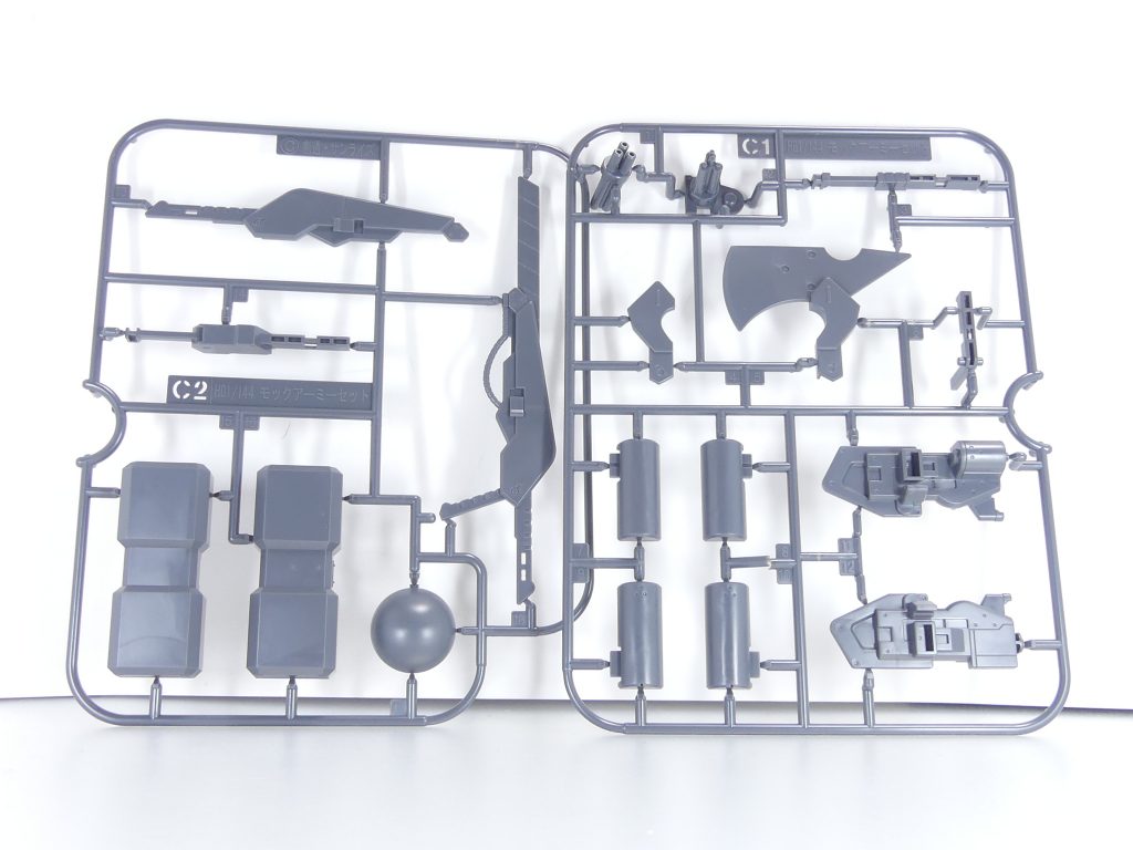 ランナー。すべてPS。Cランナー。ハイモックのランナーの続きかな。ハイモックの拡張用キットでもありますが、ハイモックはパーツ単位でしか購入したことがなく・・・