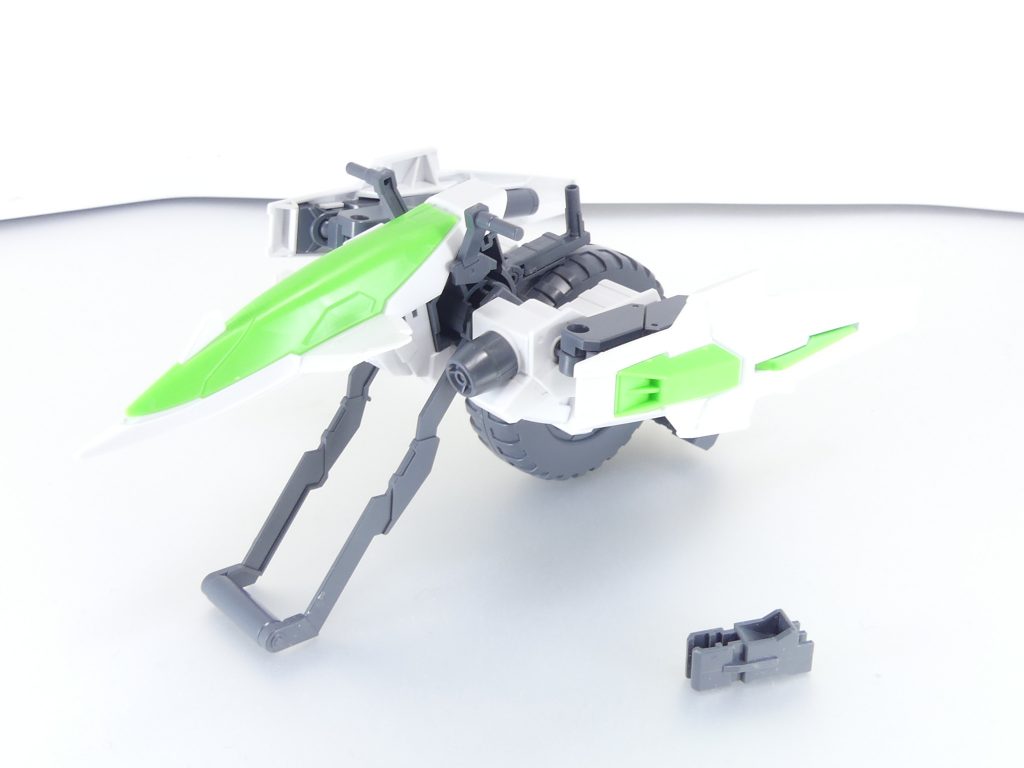 セット内容。・メテオホッパー本体・バスターライフルカスタム装着用パーツ・ディスプレイ用パーツ兼バックパックジョイント