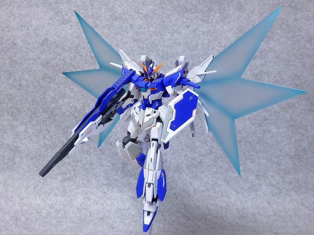 ～EX-ARMS Beam wing～
機体出力の増大によりエクストラ‐アームズのウイングユニットから放出される「光の翼」。通常のガンプラを遥かに凌駕する圧倒的な推進性、機動性を発揮する。