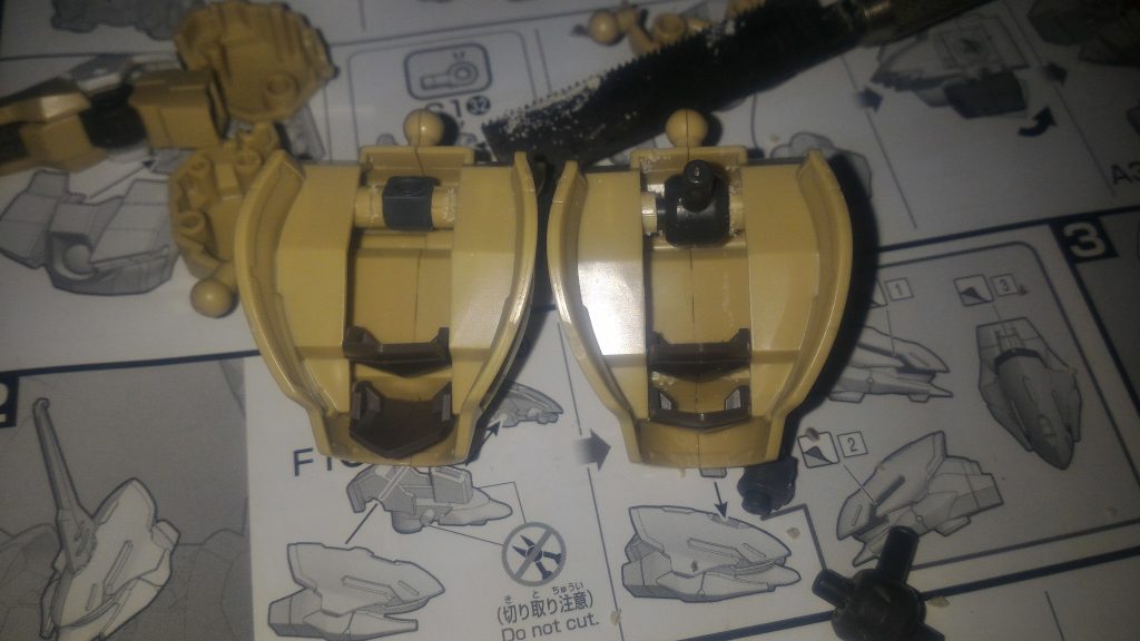 Shoulder to arm attachements changed