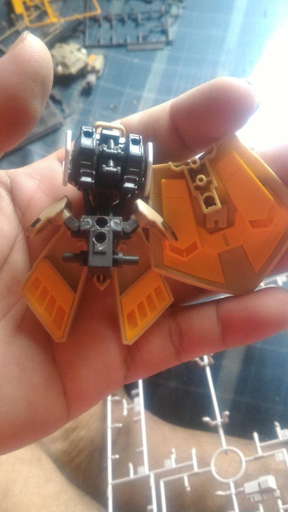 Drilled holes on the back of the gusions frame to attach the galbaldy rebakes rear skirt armor