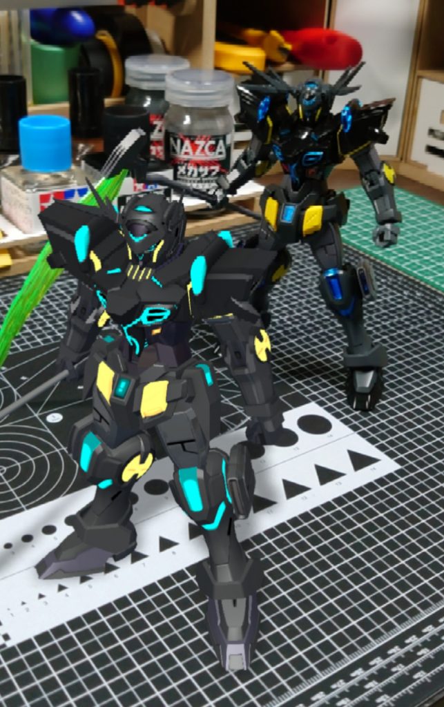 ガンブレモバイルのAR撮影