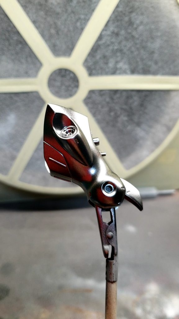 黒の上にはスターブライトシルバーを遠吹きし、通常よりもギラギラ感マシマシ