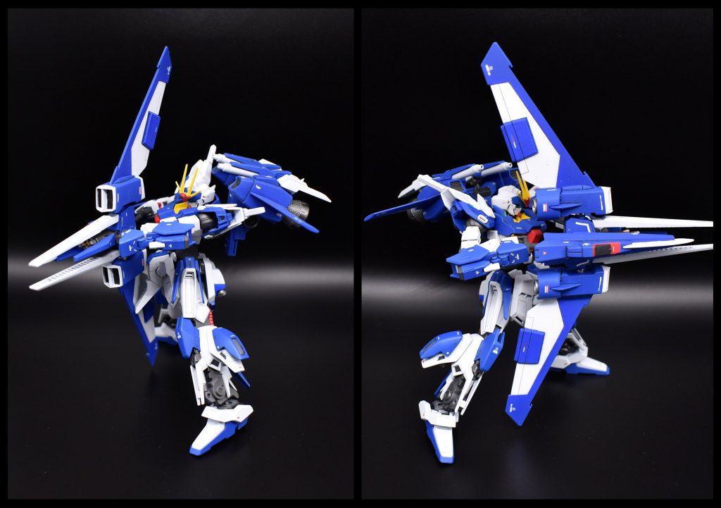 サポートメカの機首部分を切り離すことでメガランチャーとして使用することが可能。翼は放熱版として機能します。

ガンダムとサポートメカの力が合わさり超強力なビームを発射できるぞ！！