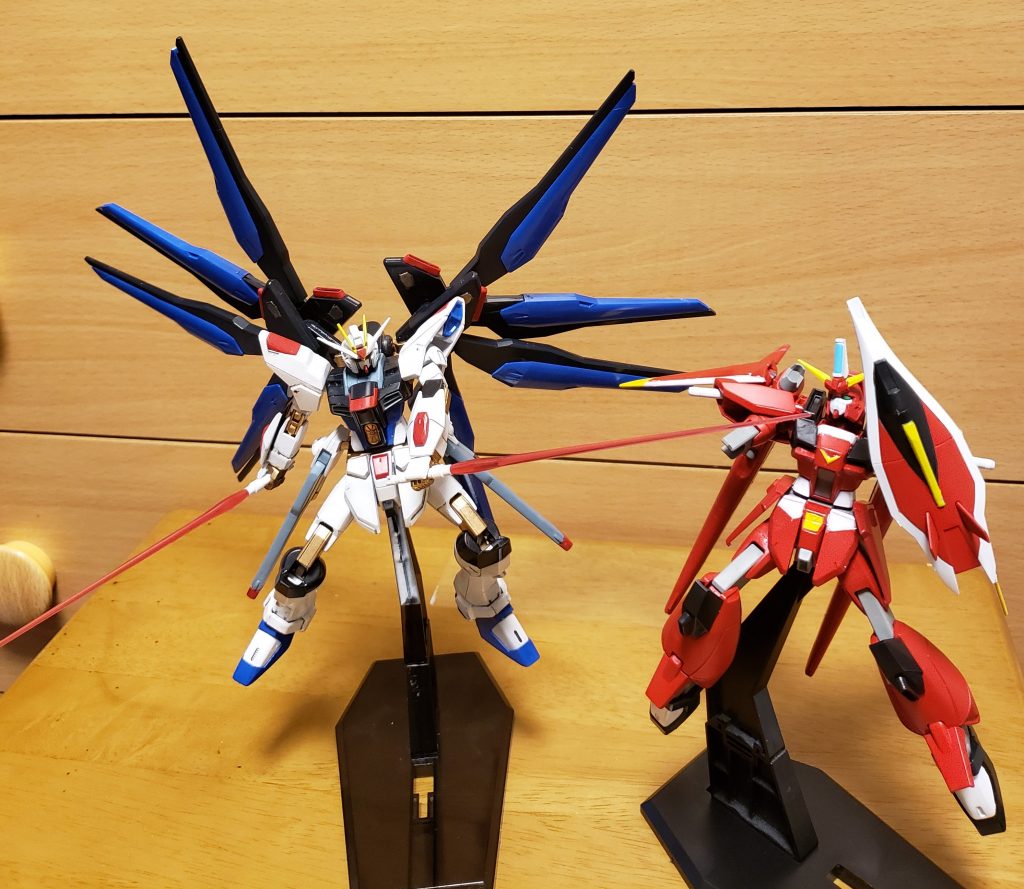 セイバー斬り！！本当は、フリーダムガンダムだけど再現したかったのでやってみました。