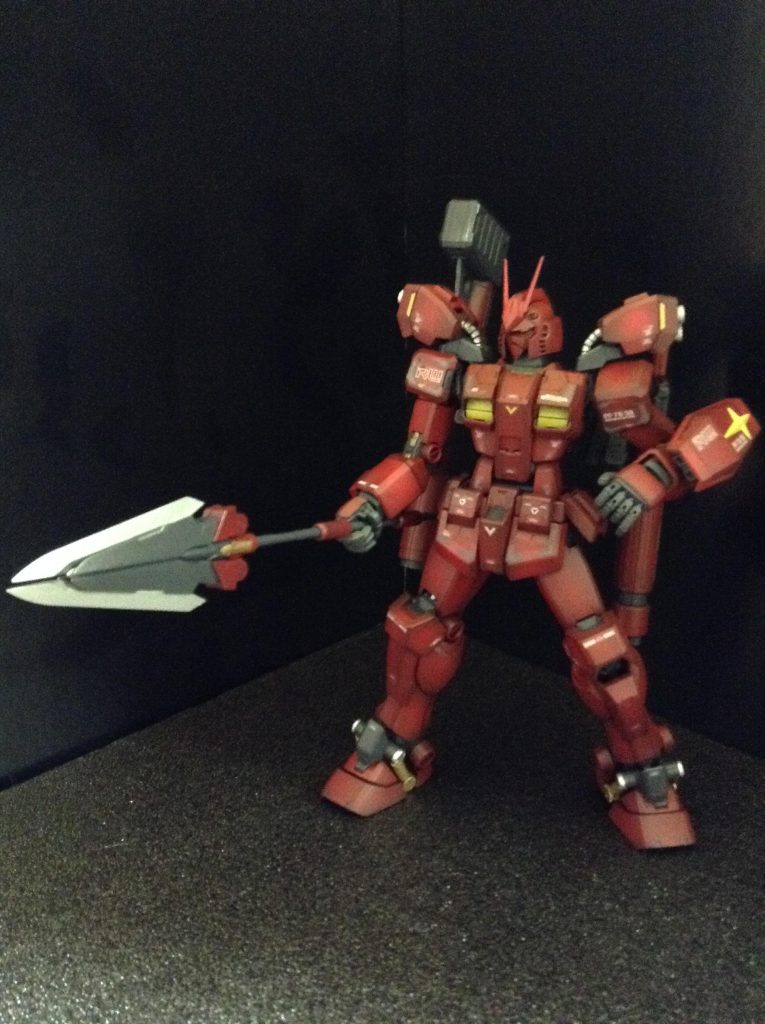 コトブキヤのトライデントスピアを装備