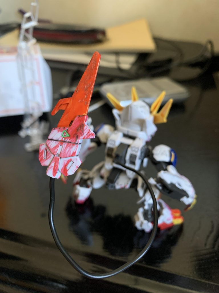 背面はあまり汚さずしっぽだけ