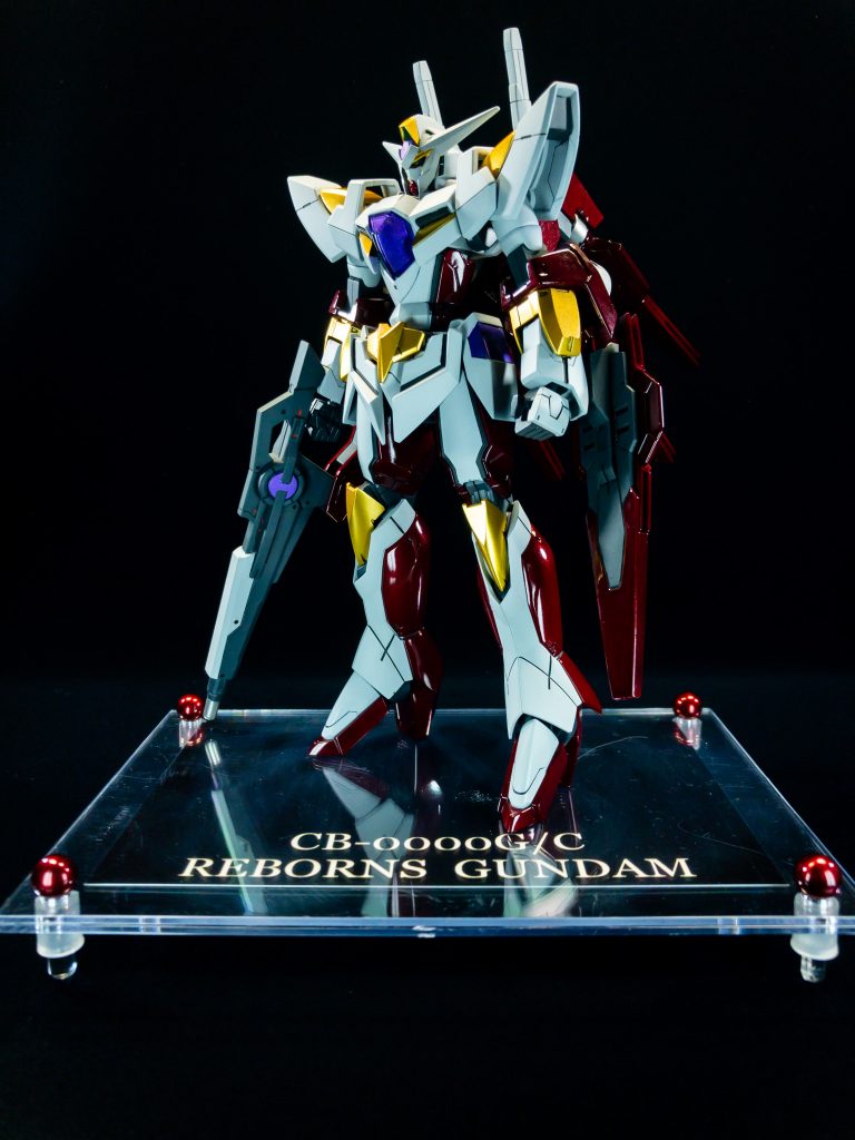 黒背景
100均のフォトフレームで簡易台座も作成しました