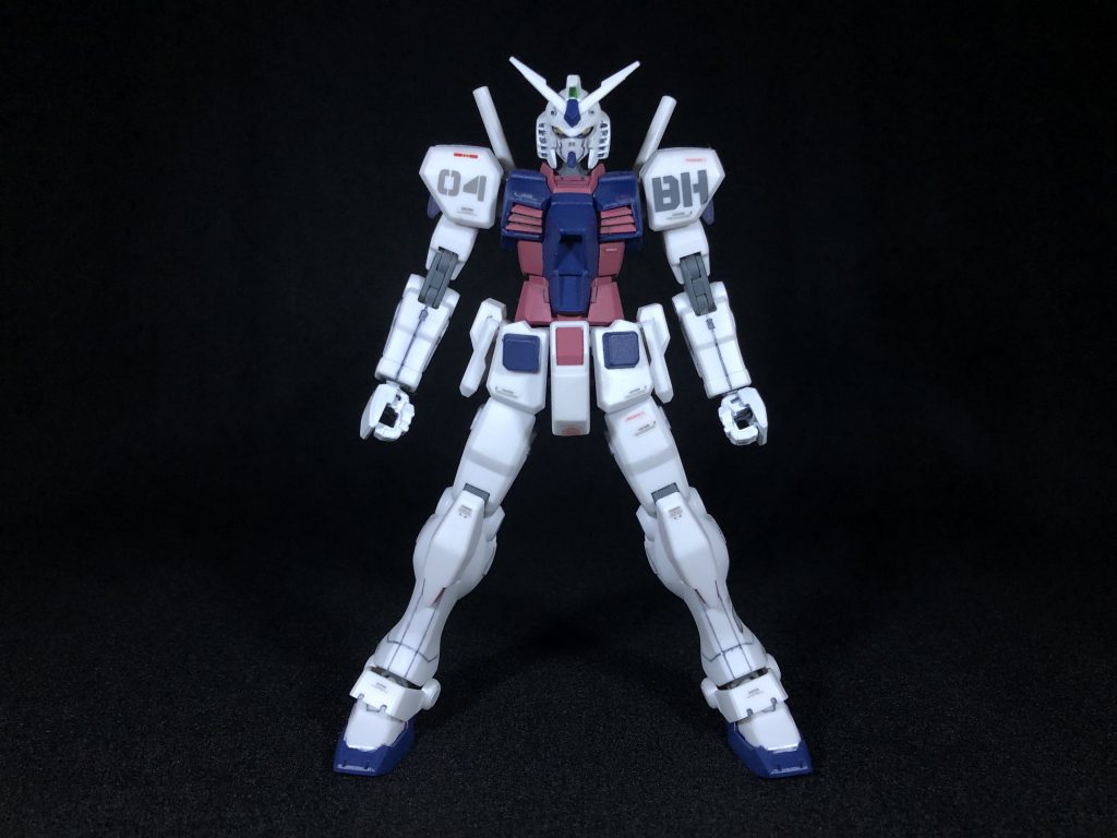 ガードフレームのガンダムゲインアーマーのカラーバリエーションの一つ。機体性能はほぼ同じだが防御を下げて火力と機動力にややステータスが割り振られている…という設定。