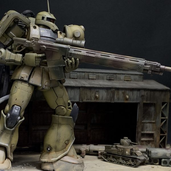 ザクスナイパー！オデッサ周辺の採掘基地にて！