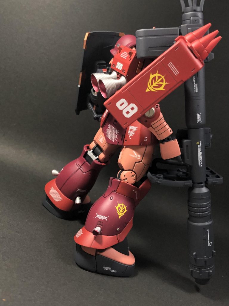 HGオリジン版ザクⅠシャア専用カラー–9枚目/制作者：ぽんじゅ