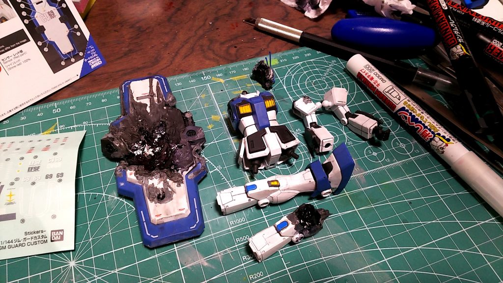 完成直前の一枚 たまたま撮ったけど散らかってる感じとか意外とお気に入り笑