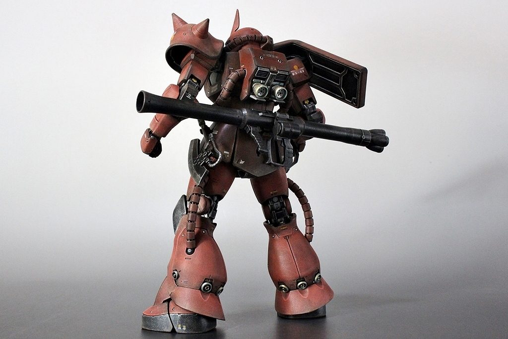 #MG MS06Sシャア専用ザク　ドライブラシ全塗装–4枚目/制作者：matever1.5 まてや